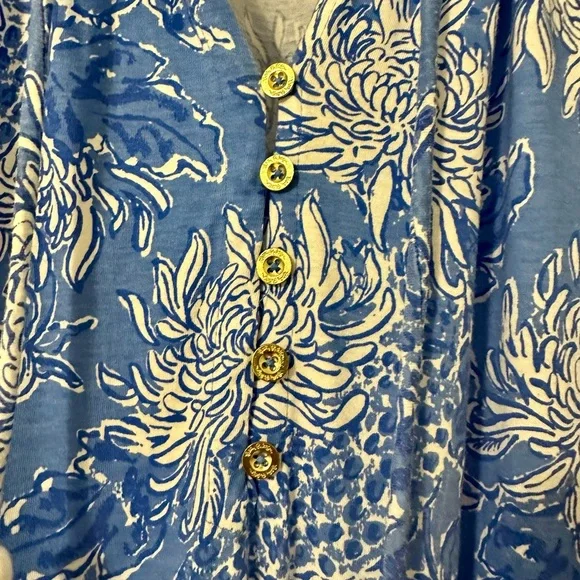 Lilly Pulitzer Malone Cotton Maxi Dress 🤍💙 - Picture 4 of 14